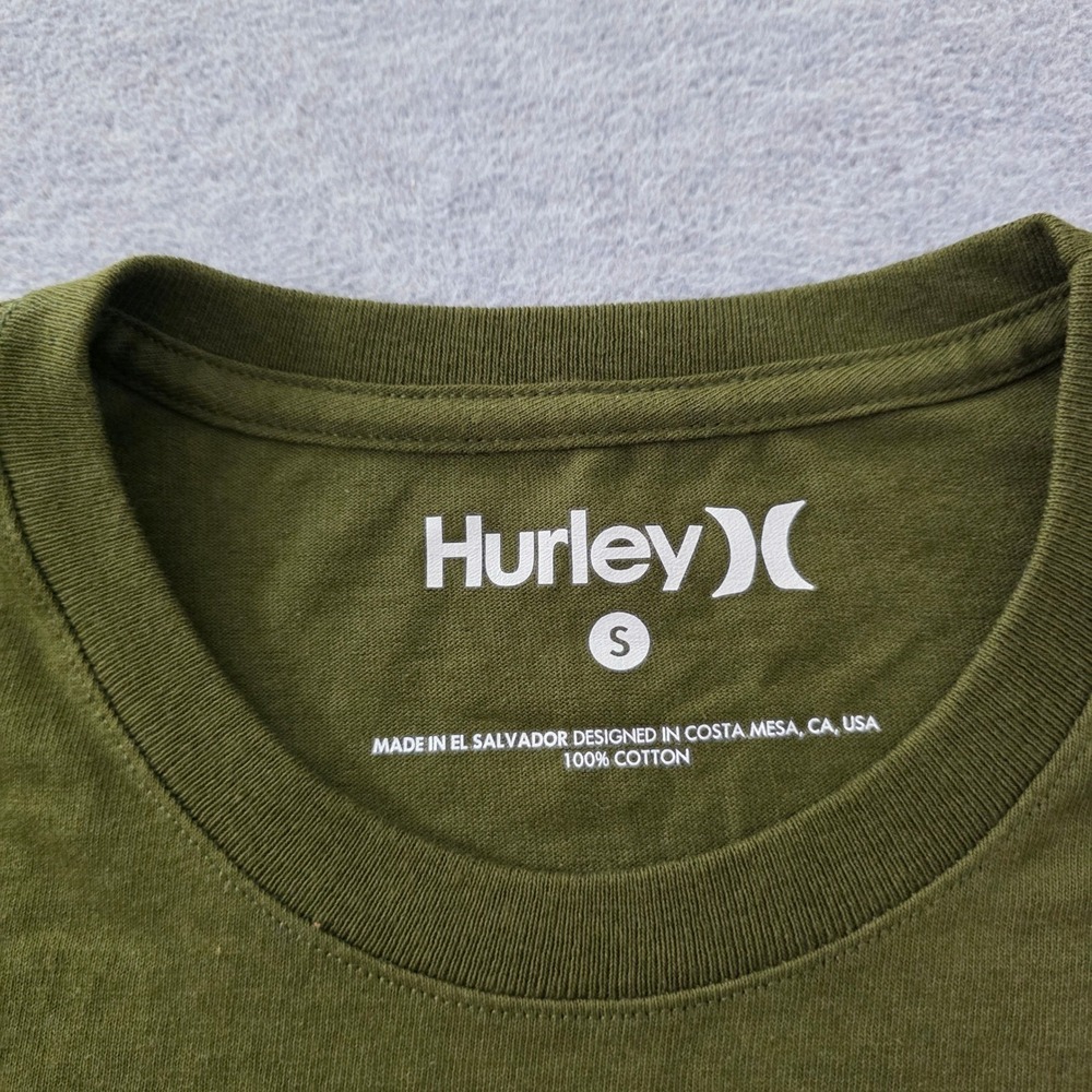 Hurley Mens Boxed Long Sleeve Graphic T-Shirt Olive Green Small BV1903-331 - Picture 3 of 9